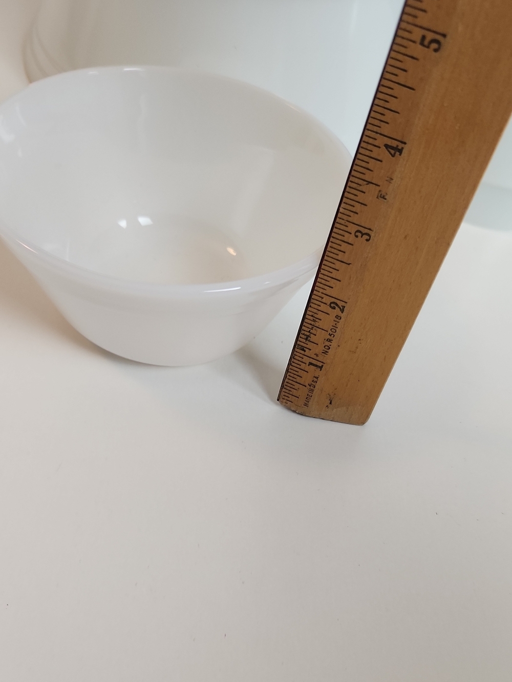 Vintage Federal Glass Milk Glass Mixing Bowl Set - Picture 3 of 13